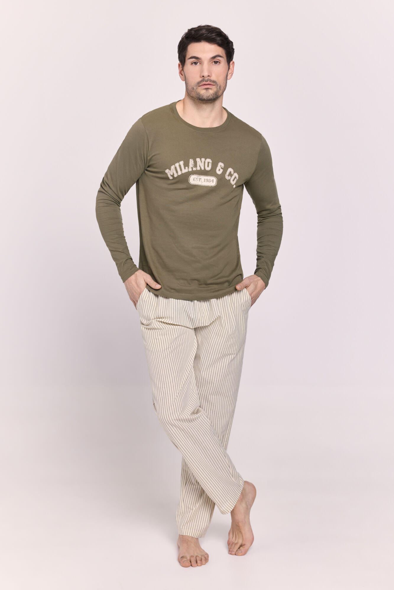 Milano Pijama punto y tela
