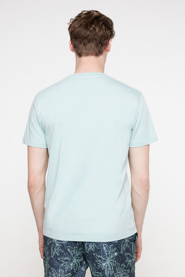 Fifty Outlet Camiseta estampada manga corta confeccionada en 100% algodón Estampado verde