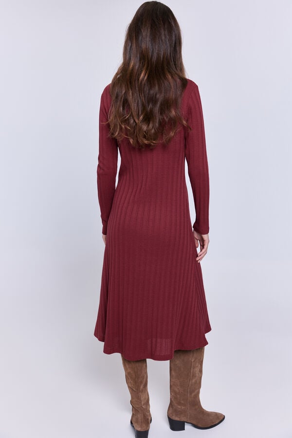 Milano Vestido midi Vinho