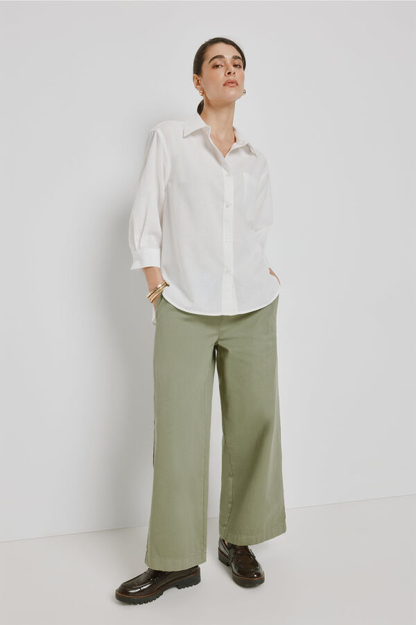 Milano Camisa gola camiseira Branco