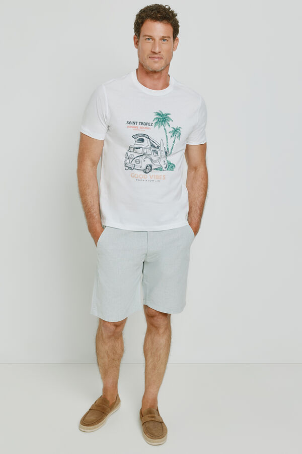 Milano T-shirt de manga curta Branco