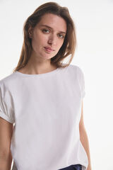 Fifty Outlet Camiseta oversize sostenible Blanco