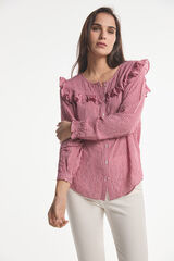 Fifty Outlet Blusa Vichy Beige