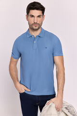 Milano Polo básico manga curta Azul claro