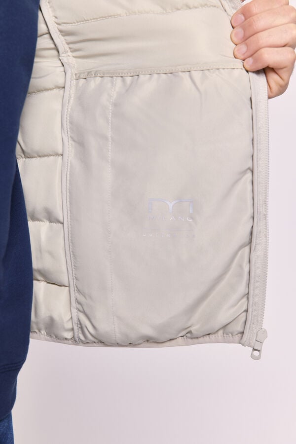 Milano Colete acolchoado ultralight Cinza claro