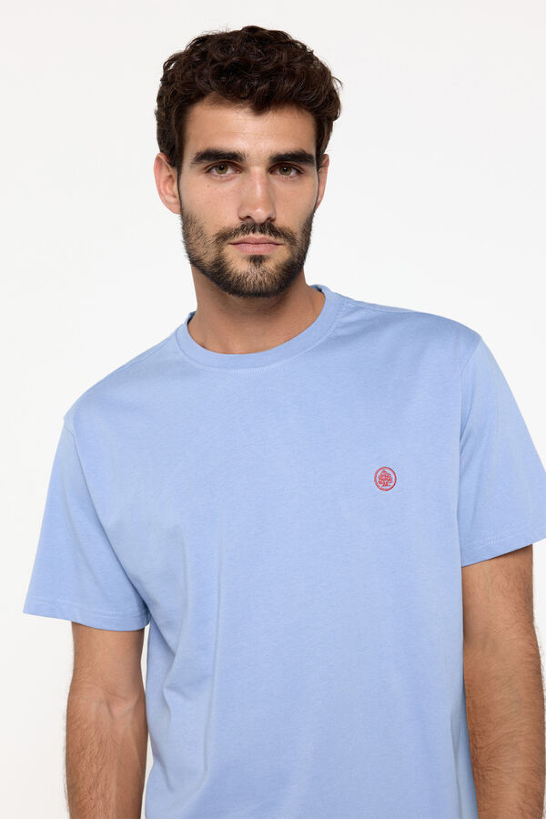 Fifty Outlet Camiseta Básica Springfield Azul