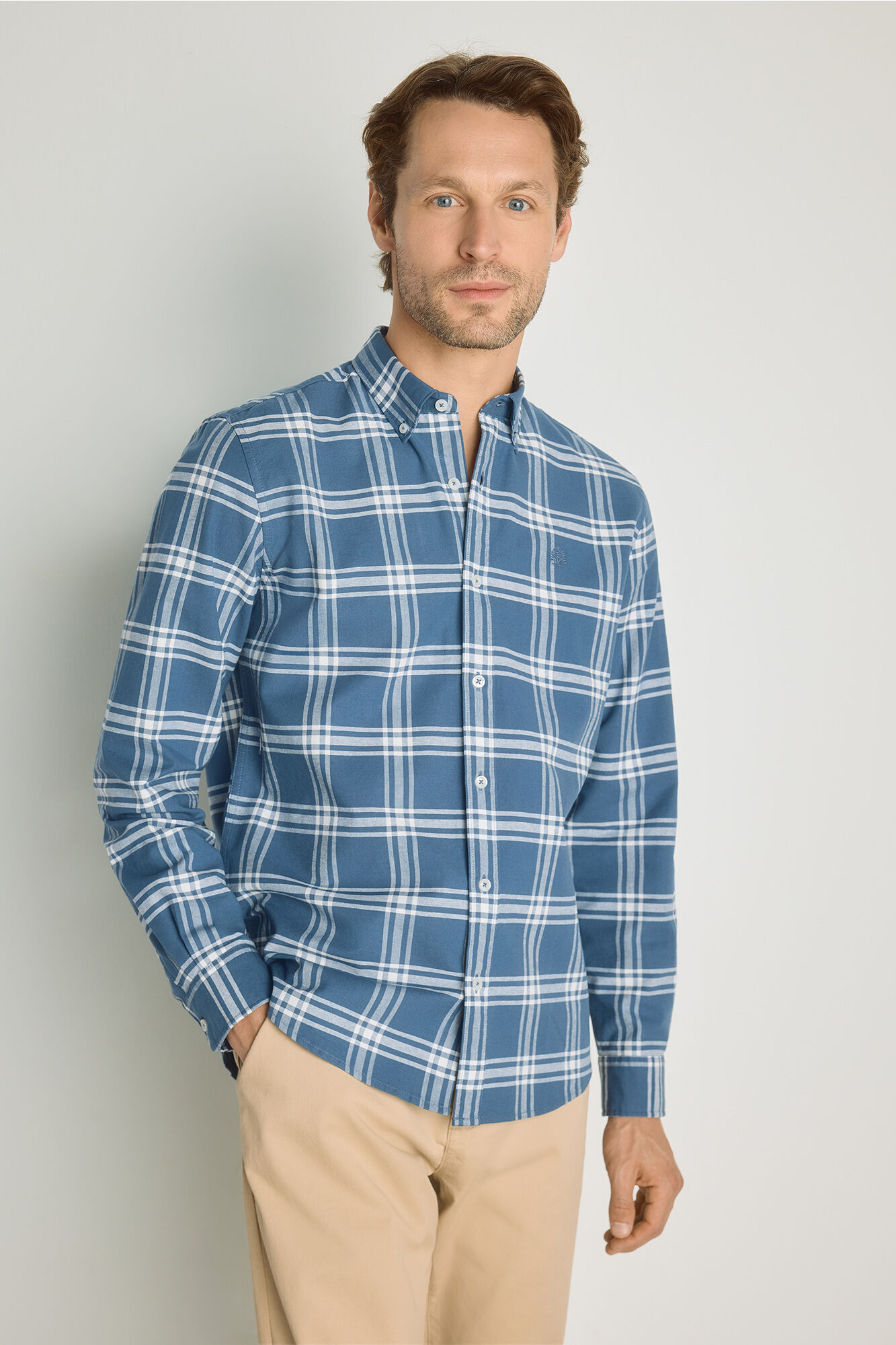 Springfield Camisa de xadrez manga comprida