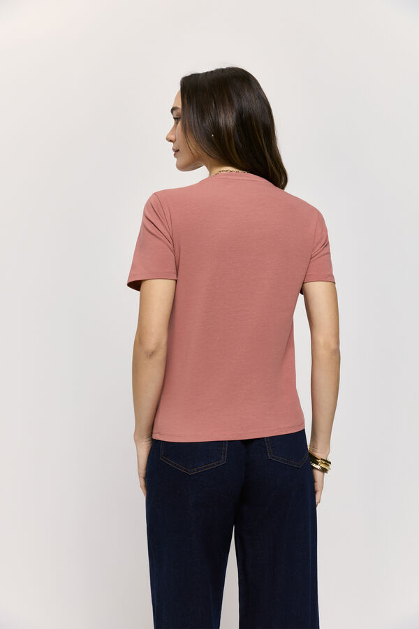 Milano T-shirt manga curta Vinho