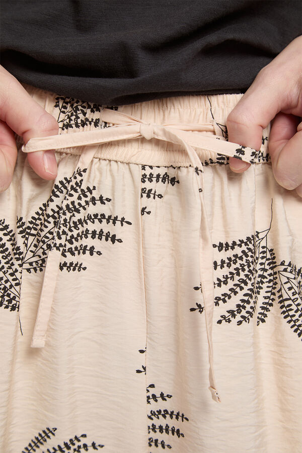 Milano Cal&ccedil;as fluidas Estampado branco