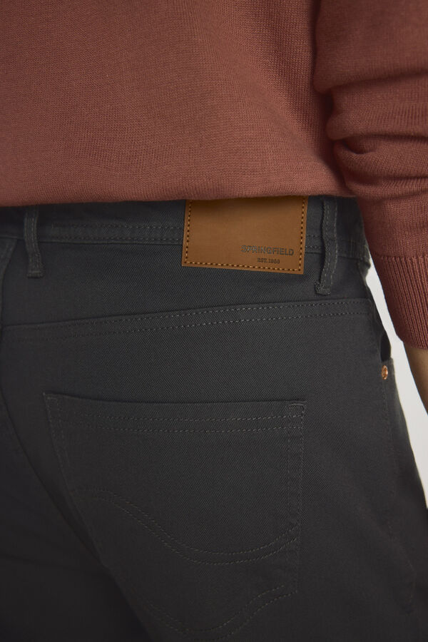 Springfield Pantal&oacute;n 5 bolsillos color Gris Oscuro
