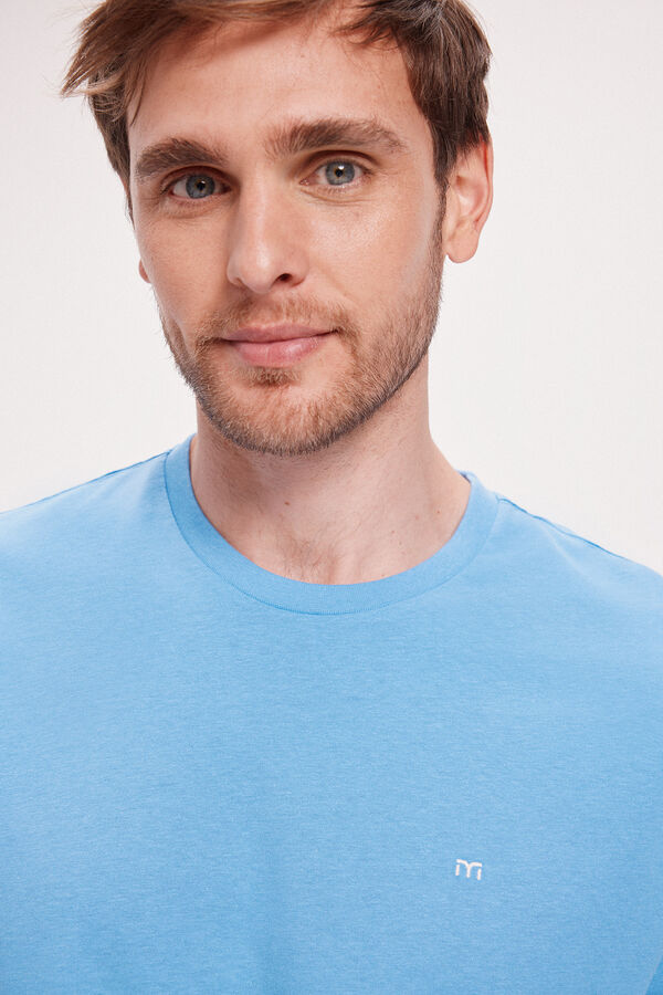 Milano Camiseta B&aacute;sica Azul
