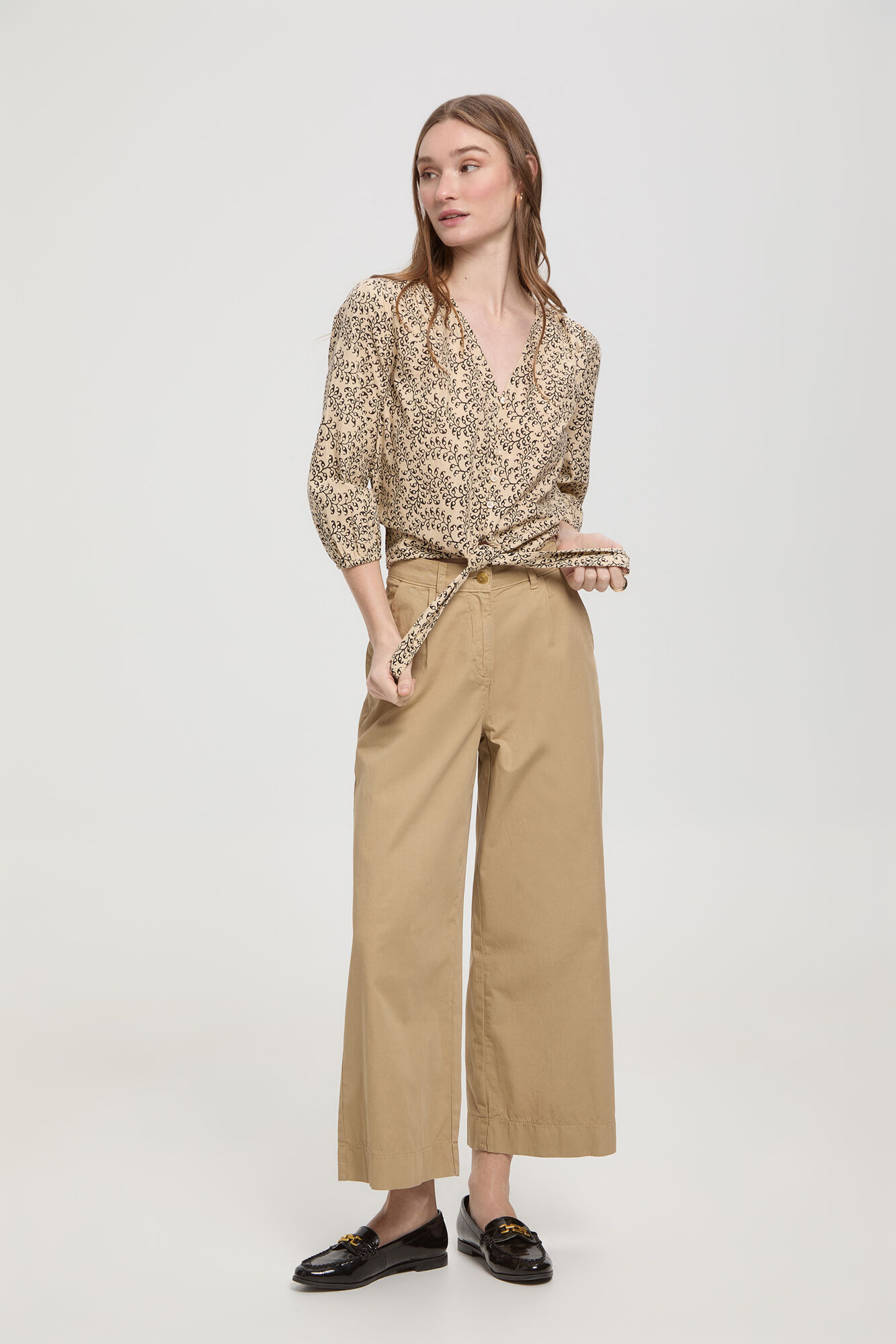 Milano Blusa com decote em V