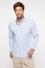 Fifty Outlet Camisa oxford lisa Azul claro