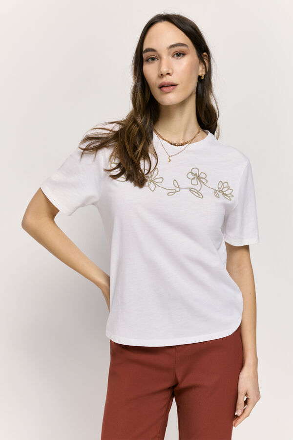 Milano T-shirt manga curta Branco