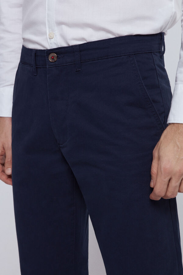 Fifty Outlet Pantalón Chino Confort Navy