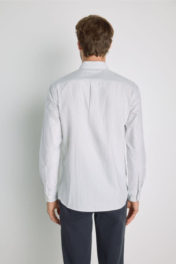Pedro del Hierro Camisa rayas manga larga Marengo