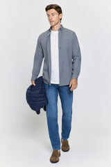 Milano Camisa twill relaxed fit Gris Oscuro