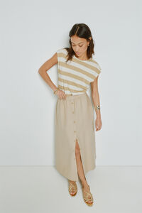 Milano Saia comprida abotoada