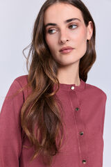 Milano Cardigan fino botones dorados Vino