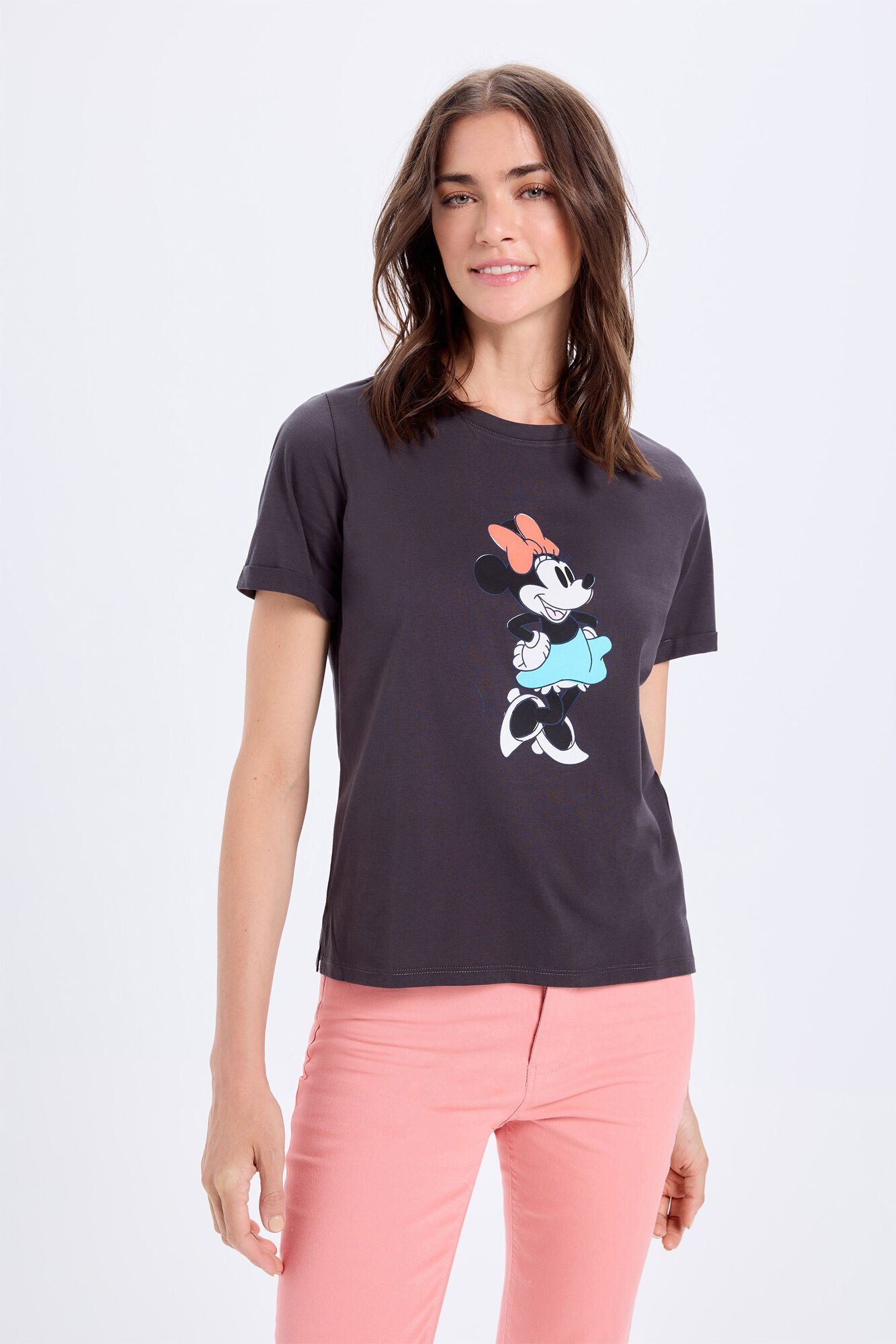Milano Camiseta efecto lavado estampada de Minnie Mouse