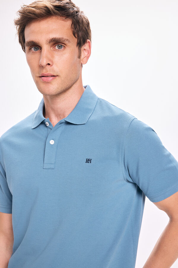Pedro del Hierro Polo B&aacute;sico PDH Azul
