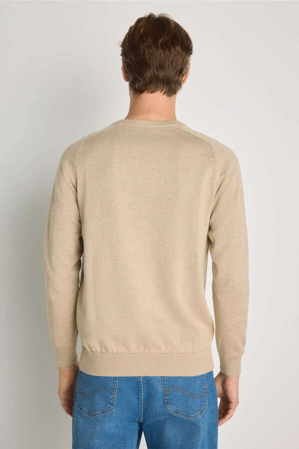 Springfield Camisola gola caixa Areia