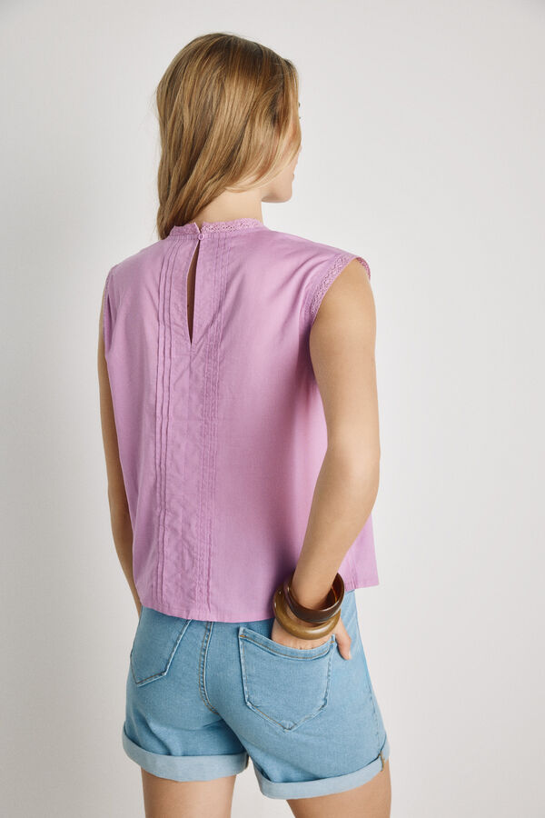 Milano Blusa bordada Morado