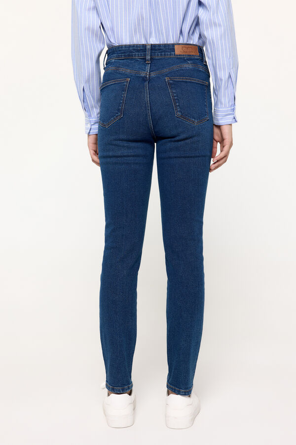 Milano Cal&ccedil;a jeans push-up Marinho