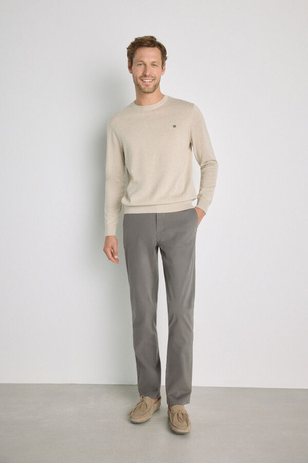 Pedro del Hierro Pantal&oacute;n chino regular fit Marengo