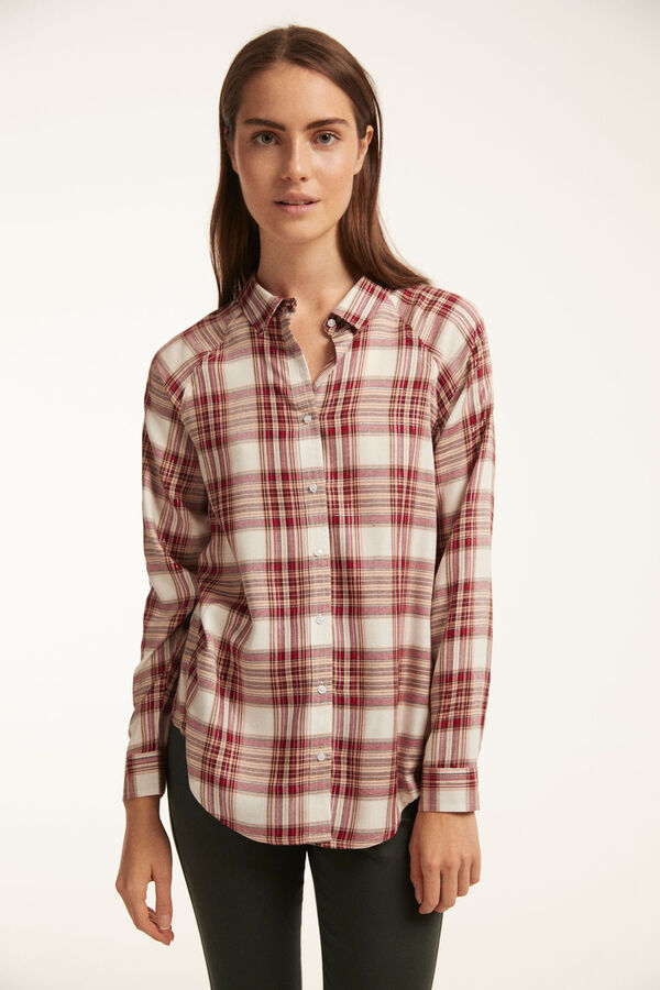 Fifty Outlet CAMISA TWILL Maroonn