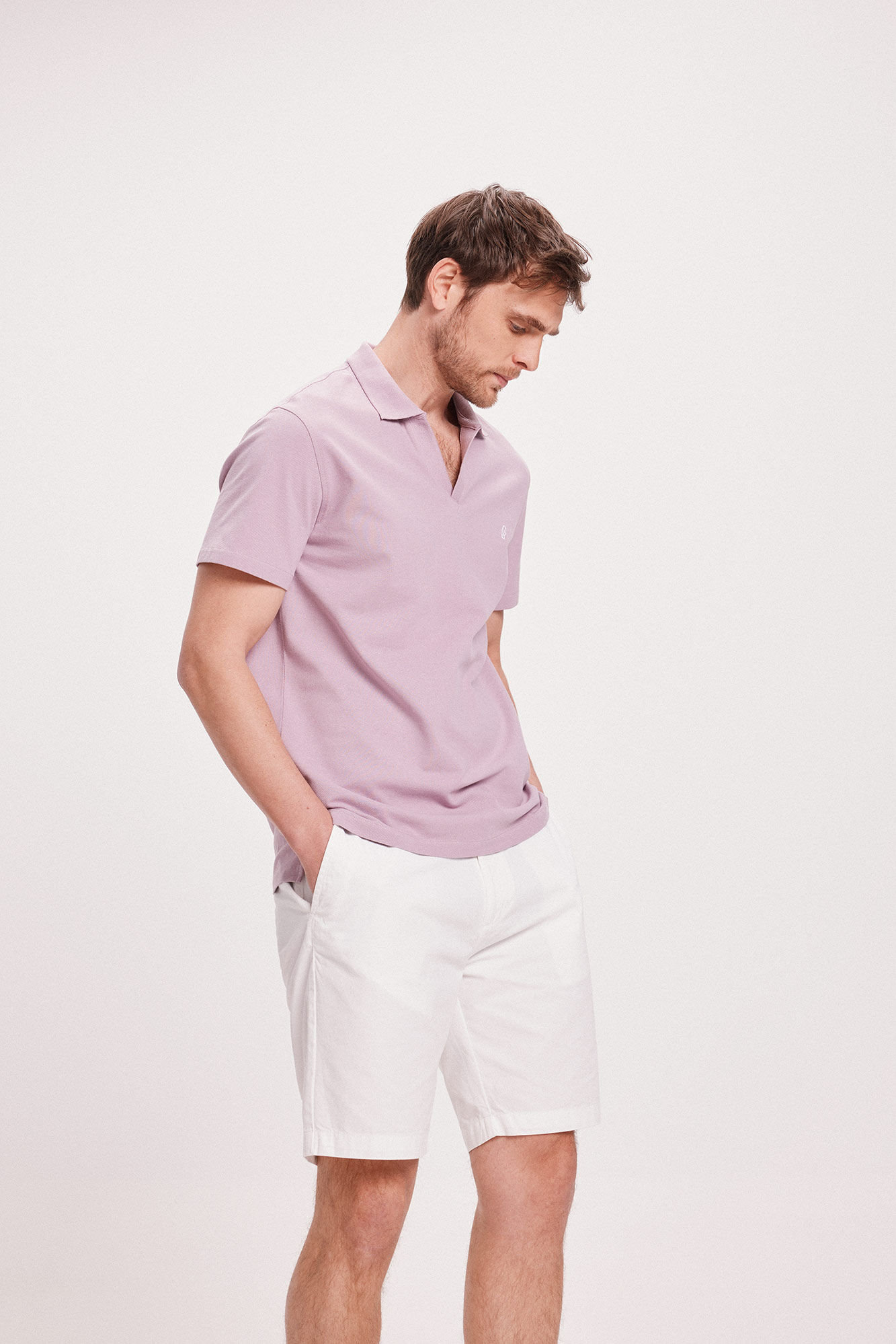 Milano Polo de gola aberta