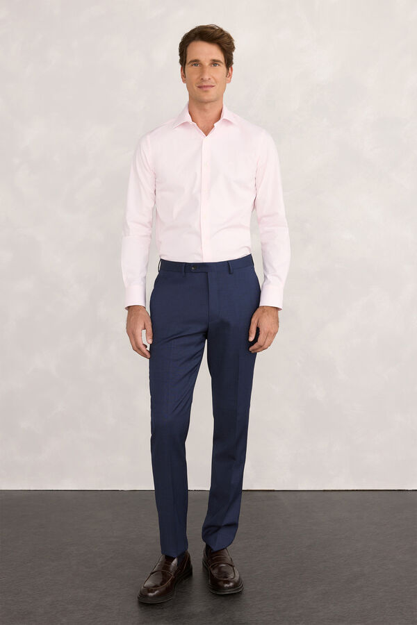 Pedro del Hierro Camisa social Pinpoint Rosa