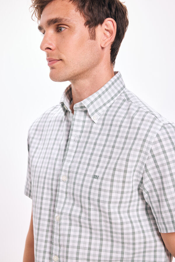 Pedro del Hierro Camisa de linho Pedro Del Hierro Verde escuro