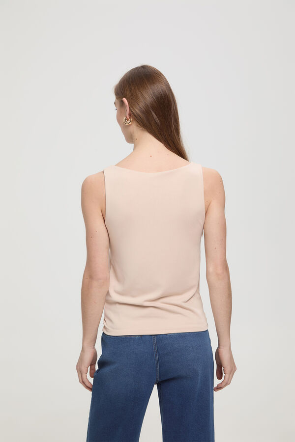 Milano T-shirt el&aacute;stica com al&ccedil;as largas Rosa