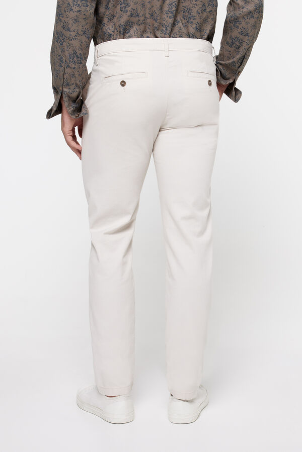 Fifty Outlet Pantalón Chino Confort Bege