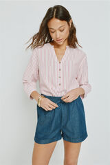 Milano Blusa rayas Rosa