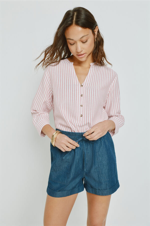 Milano Blusa rayas Rosa