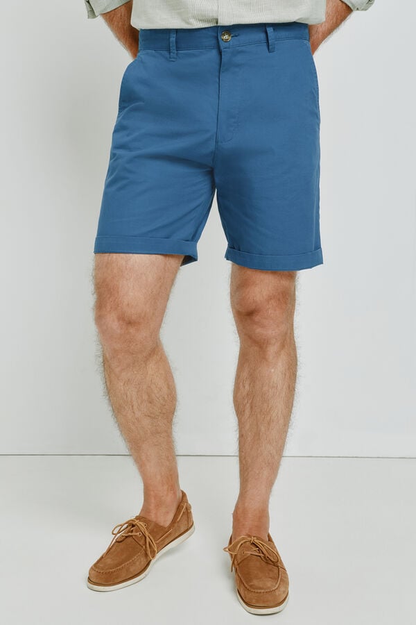 Milano Bermuda lisa Azul