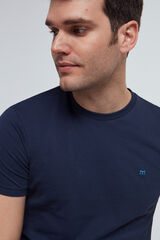 Fifty Outlet Camiseta básica confeccionada en algodón 100% Navy