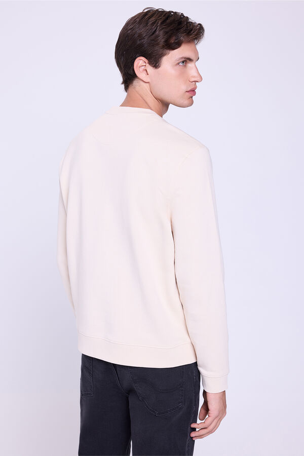 Springfield Sudadera Logo Cuello Caja natural