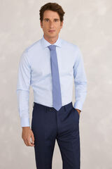 Pedro del Hierro Camisa social Pinpoint Azul