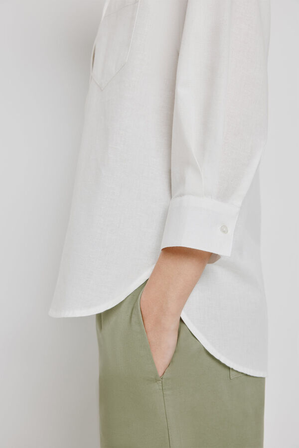 Milano Camisa gola camiseira Branco