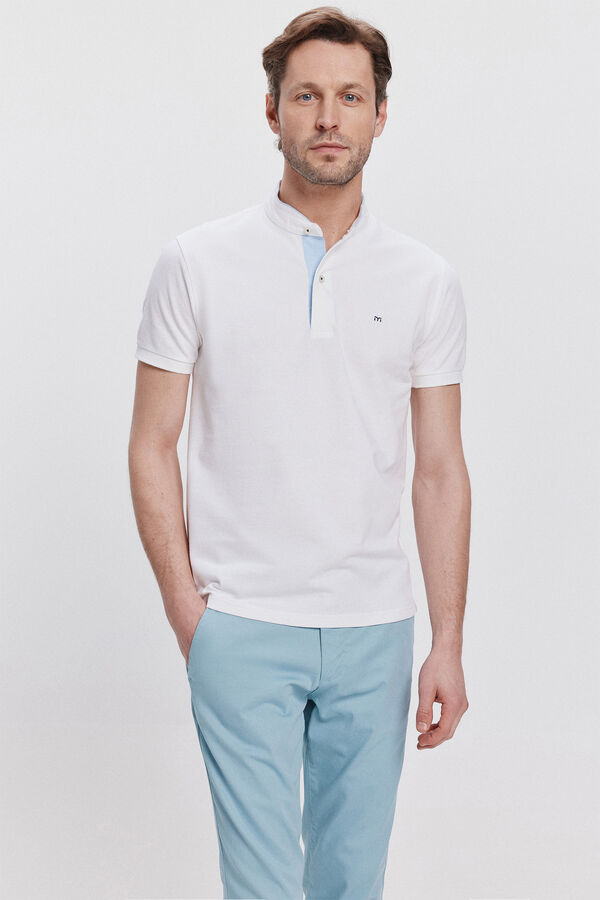 Milano Polo Cuello Mao Milano Blanco