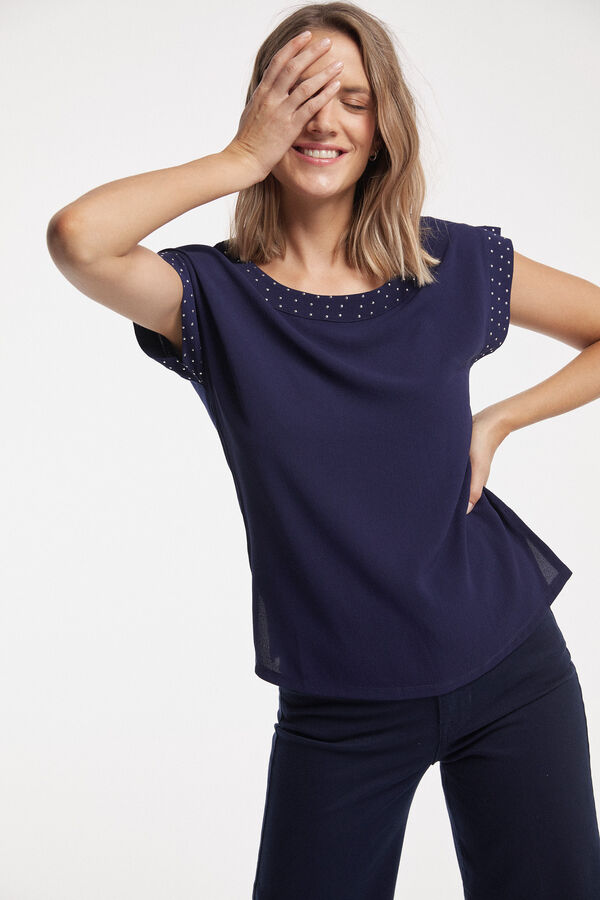 Fifty Outlet BLUSA TACHAS Navy