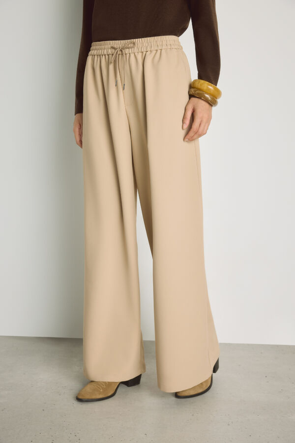 Milano Pantal&oacute;n ancho Beige