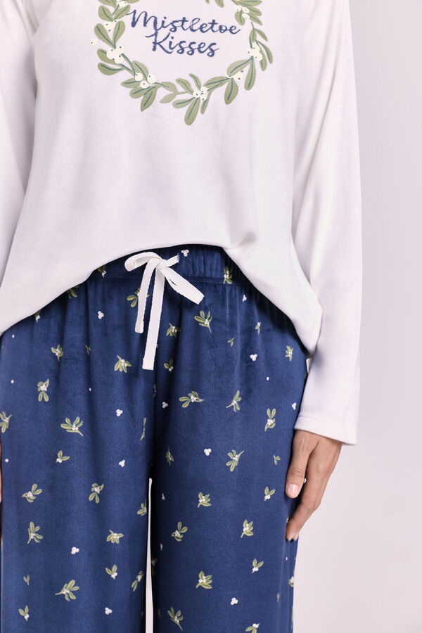 Milano Pijama Flower Marfil