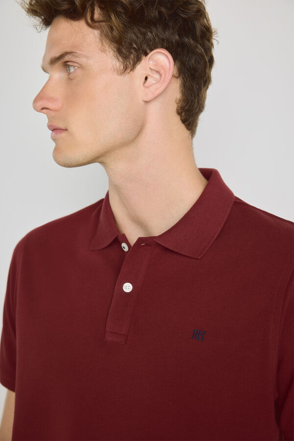 Pedro del Hierro Polo de manga curta Bordeaux
