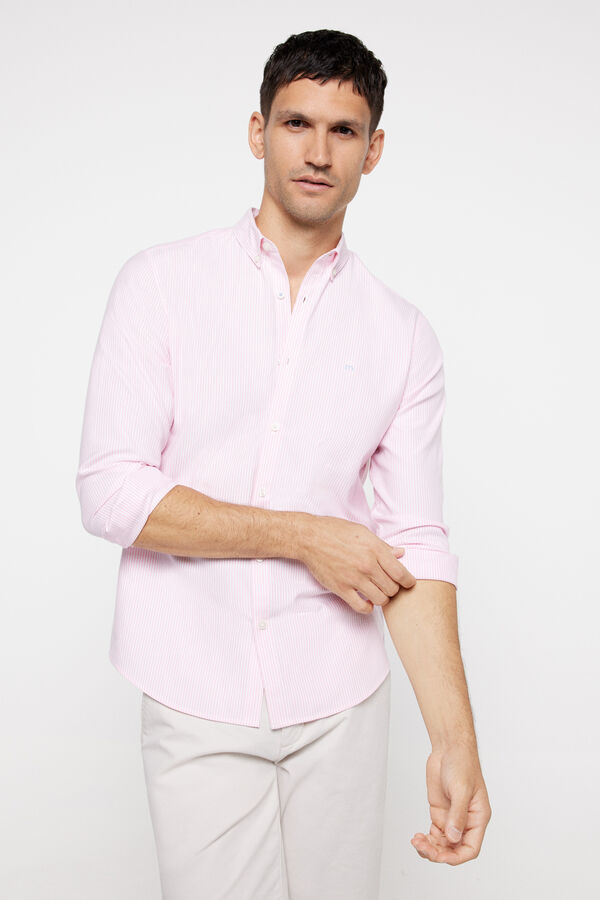 Fifty Outlet Camisa Oxford Rayas lavender