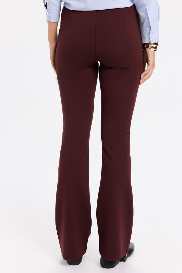 Milano Pantalón elastico acampanado Vino