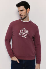 Springfield Sudadera cuello redondo con logo Vino